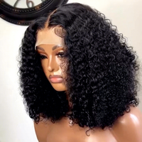 Perruque de cheveux brésiliens, perruque de vrais cheveux humains vierges Remy 100%, perruque courte de Bob water wave brésilienne naturelle