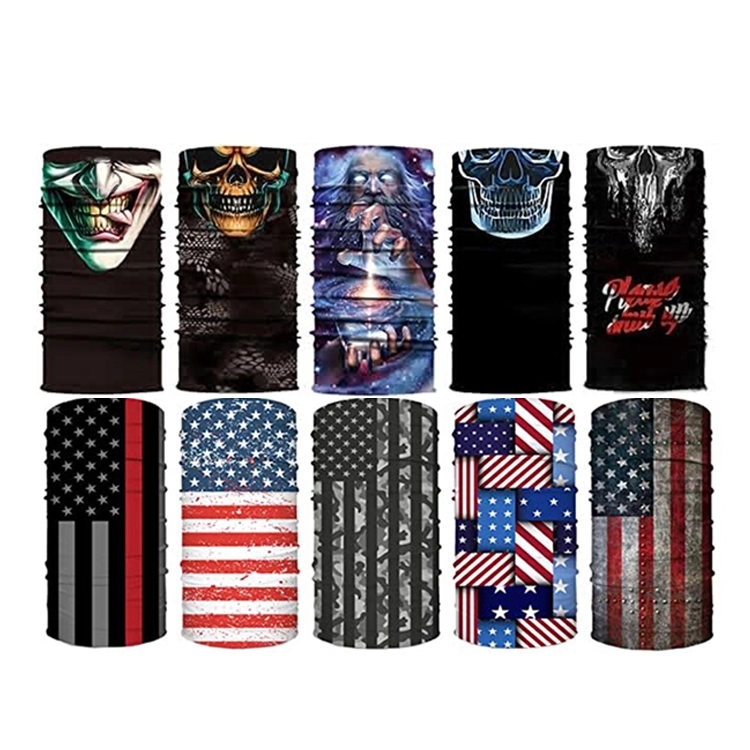 Оптовая продажа, на заказ, для бега, мотоцикла, для улицы, рыбалки, бандана, гетры для лица, шеи, гетры