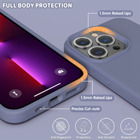 Coque de téléphone en silicone liquide souple d'origine pour iPhone 15 Pro Max, protection de l'objectif de l'appareil photo, coque de téléphone portable pour iPhone 16 Plus