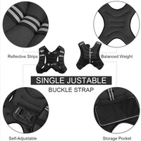 Chaleco con Peso Ajustable para Entrenamiento Físico y Deportes de Carrera, Ropa con Peso de Hebilla Simple/Doble