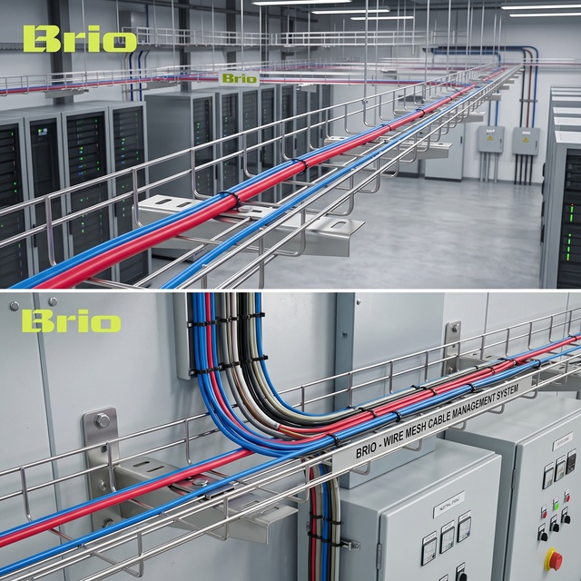 Data Center Cable Tray Wire Mesh Cable Basket Tray High Capacity Cable Management System Server Room Cable Tray