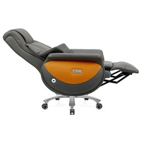 Fauteuil de Direction Électrique de Luxe Personnalisé en Cuir Véritable, Inclinable, Réglable en Hauteur, Confortable pour Longues Séances, Anti-Fatigue, Rotatif