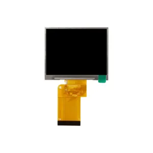 Amostra grátis de teste de tela LCD TFT de 3,5 polegadas com resolução 320x240 54 pinos FPC interface 3.2mm Espessura 350nit brilho