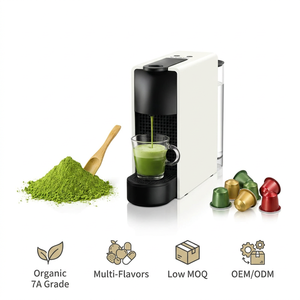 Capsules de matcha aromatisées à la vanille pour machine à café, préparation rapide et pratique, sans sucre, capsule de thé vert, marque privée - Product Image 1