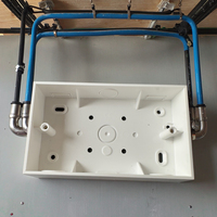 Boîte de commutation murale double prise EU de type 86, étanche IP65, en ABS et PVC, montage en surface, interrupteur électrique principal, boîte de raccordement, couleur personnalisée