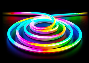 Néon LED RVB rechargeable à intensité variable, étanche IP65, en silicone double couche - Product Image 2