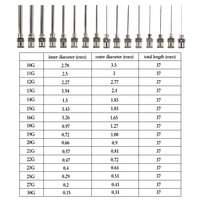 Aiguille distributrice de colle avec pointe pinceau, raccord Luer Lock, entièrement en acier inoxydable,aiguille de distribution