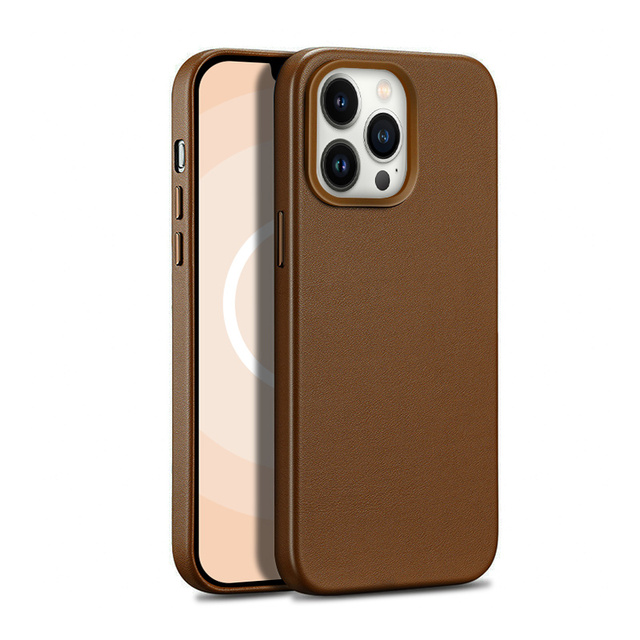 DL High Class Texture Scratch Resistant California Poppy PU Leather Phone case NAPPA Grain for S24 Ultra for iPhone 15 Promax