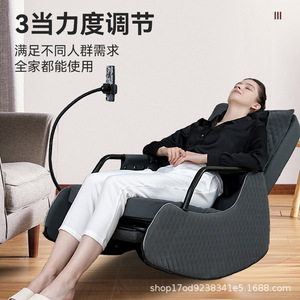 Reclining Massage Chair With Neck And Waist Massager Heat Therapy Multi Point Massage All Pu Material One Piece Design - Product Image 4