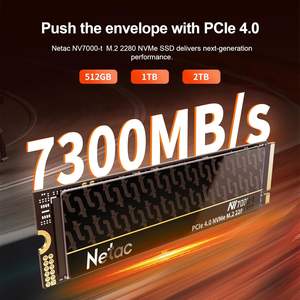 Netac 1TB PCIe Gen4x4 M.2固态硬盘7,300 MB/s NVMe内置铝制散热器高性能存储，适用于台式机/笔记本电脑/PS5 - Product Image 2