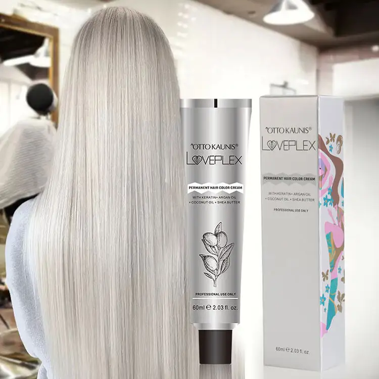 Crème de coloration pour cheveux, produit professionnel à base de plantes naturelles, sans ammoniaque, Non allergène, de marque coréenne, vente en gros