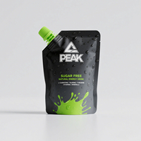 Sachet d'emballage personnalisé avec bec verseur, film laminé PET VMPET PE, pochette souple verticale avec buse pour liquides alimentaires et boissons