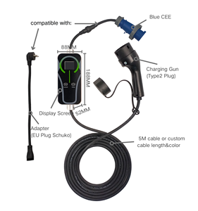อุปกรณ์ชาร์จรถยนต์ไฟฟ้าแบบพกพาชนิดใหม่ TYPE 2 กำลังไฟ AC 7 กิโลวัตต์ - Product Image 3