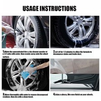 Nettoyant pour jantes en alliage de voiture de haute qualité, poudre décapante pour jantes en fer