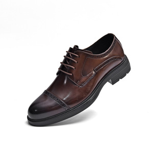 Zapatos Formales de Cuero con Cordones y Punta Cuadrada para Hombre, de Diseñador de Lujo, en Oferta para Primavera y Verano, Ligeros y Transpirables, Ideales para la Oficina - Product Image 6