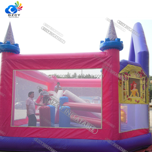 Château <span class=keywords><strong>gonflable</strong></span> de <span class=keywords><strong>princesse</strong></span> de haute qualité pour <span class=keywords><strong>jeux</strong></span> d'intérieur, en PVC commercial rose, avec installation facile pour les enfants - Product Image 3