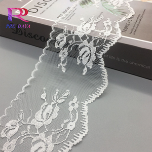 Adorno de encaje de nailon no elástico de 7cm, encaje decorativo con borde de corte suave para vestidos de novia, guantes, juguetes, <span class=keywords><strong>mosquiteras</strong></span>, dobladillo de falda - Product Image 5