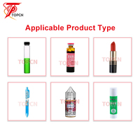Étiqueteuse automatique de brillant à lèvres de petite bouteille ronde en plastique de crayon d'autocollant de tube horizontal de bureau pour des fioles de Cryo