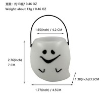 Mini seau à bonbons en PVC pour Halloween - Style dessin animé