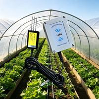Capteur de sol sans fil 8-en-1 NPK/PH/EC/Humidité/Température/Salinité, testeur LoRa portée 5 km pour l'agriculture
