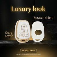 Coque de protection en TPU anti-rayures pour clé de voiture OEM Gold Line, compatible avec la clé intelligente Haval 4 boutons, modèle 2021-2026