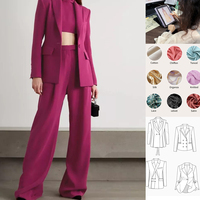 Ensemble de costume formel personnalisé avec haut à bretelles spaghetti, blazer et pantalon, tenue de soirée, de travail ou d'événement, costume d'affaires 3 pièces pour femmes