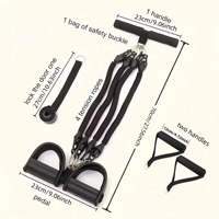Aofit Bande de Résistance Multifonctionnelle pour Pédalier, Équipement de Fitness à Domicile, Corde de Traction pour Abdominaux, Taille et Jambes