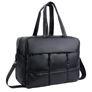 Quilted Nylon Puffer Tote <b>Bag</b> Personal Item <b>Bag</b> for Airlines <b>Overnight</b> <b>Bag</b> Gym <b>Bag</b> - Product Image 1