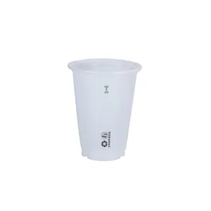 8oz plástico PP taza impresa desechable para bebida de jugo de naranja