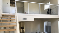 PRIMA Garde-corps vertical moderne en acier galvanisé et acier inoxydable pour extérieur et intérieur avec câble de tension