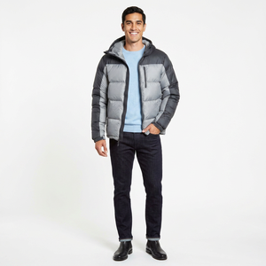 Blouson matelassé pour homme de haute qualité à col montant, idéal pour l'hiver et les températures froides, en toile respirante à séchage rapide, style urbain tendance - Product Image 1