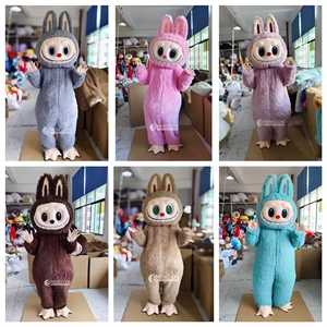Adedi 1 adet komik karikatür karakterler pembe Labubu maskot performans kıyafet kostüm özel Labubu kostüm yetişkin - Product Image 3