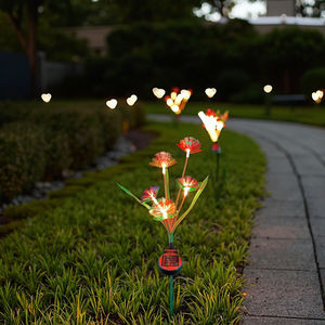 ไฟเส้นใยพลังงานแสงอาทิตย์สำหรับสวน, หลอดไฟ LED เปลี่ยนสีได้หลายสีสำหรับตกแต่งภูมิทัศน์กลางแจ้ง IP65แบบหรี่ไฟได้ - Product Image 1