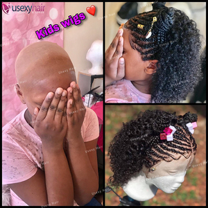 Peluca Frontal de Encaje Rizado con Cierre de Encaje Transparente 4*4 Pre-Depilada de Cabello Humano para Niña y Joven, Venta al por Mayor - Product Image 4