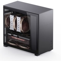 Boîtier d'ordinateur de bureau Micro ATX Jonsbo Pinecone D41 édition standard, double radiateurs 360 mm, alimentation, flux d'air vertical, compatible