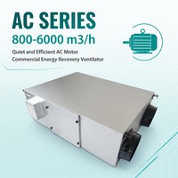 Ventilador de Recuperación de Energía (ERV) Comercial con 75% de Eficiencia, Control Centralizado RS485, Proyecto de Construcción, OEM, Ahorro de Energía Flexible