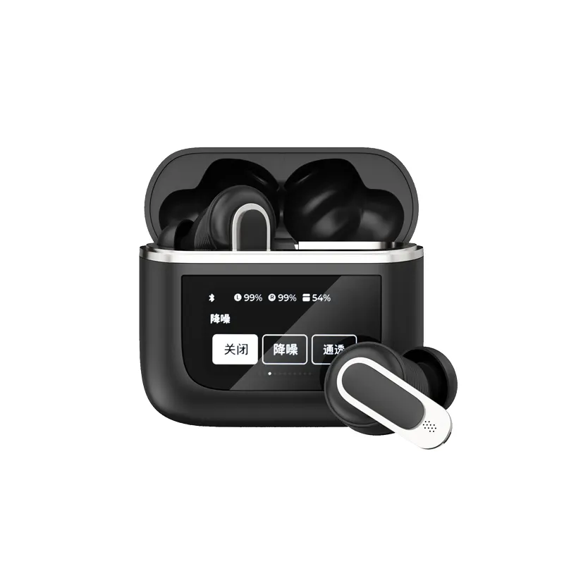 Auriculares TWS Hifi estéreo y auriculares intrauditivos impermeables con pantalla LED y estuche de carga con pantalla táctil para deportes de juego