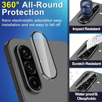 Pour Samsung A56 protecteur d'écran protecteur d'objectif de caméra Mobile A36 A26 noir couleur Film téléphone caméra accessoires