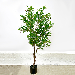 Olivier artificiel vente chaude intérieur décoratif verdure olivier plante artificielle bonsaï ornement arbre - Product Image 1