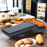 Terminal POS Mini Android 11 Portabel 4G Layar HD 5.5'' Printer Thermal 58mm Antarmuka USB Dukungan Google Play Store Stok Tersedia