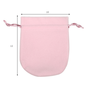Sac et pochette à bijoux en velours doux recyclable, prix d'usine, avec fermeture à cordon personnalisée, logo personnalisé pour promotion de cadeaux - Product Image 6