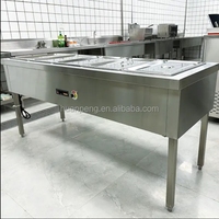 Pemanas Makanan Bain Marie Listrik 220V 6L Stainless Steel untuk Restoran & Peralatan Dapur Hotel & Katering