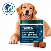 Complément alimentaire pour les hanches et les articulations des chiens, sous forme de comprimés à mâcher, avec glucosamine, chondroïtine et multivitamines pour soutenir la mobilité