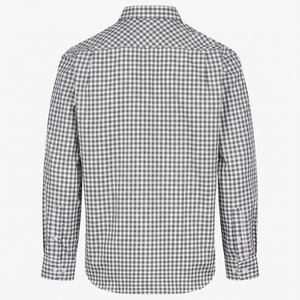 Camicie da Uomo Personalizzate a Quadri Nere a Maniche Lunghe Traspiranti Morbide per Lavoro Casual Ufficio con Bottoni - Product Image 2
