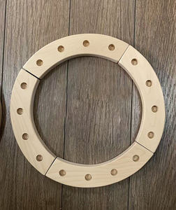 Porte-bougie d'anniversaire <span class=keywords><strong>en</strong></span> <span class=keywords><strong>bois</strong></span> pour fête, anneau décoratif pour anniversaire de mariage - Product Image 4