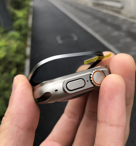Estuche protector integrado con marco de metal Película templada de 49mm <span class=keywords><strong>para</strong></span> <span class=keywords><strong>Apple</strong></span> <span class=keywords><strong>Watch</strong></span> 8 Ultra en bandas de reloj inteligente de color <span class=keywords><strong>original</strong></span> - Product Image 2