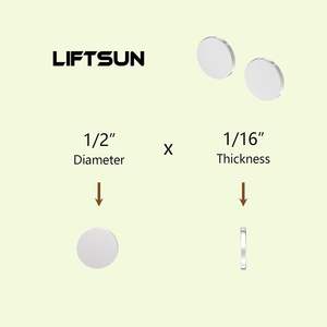 Rongteng <span class=keywords><strong>1</strong></span>/<span class=keywords><strong>2</strong></span> \ "d <span class=keywords><strong>x</strong></span> <span class=keywords><strong>1</strong></span>/<span class=keywords><strong>16</strong></span> \" h n42 חזק במיוחד דיסק מגנטים 4920 Vhb - Product Image 2