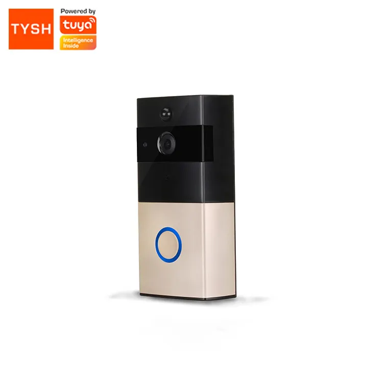 TYSH sıcak satış Wifi uzaktan ses interkom kapı zili kablosuz Tuya App kontrolü monitör kapı zili kamera ile Chime