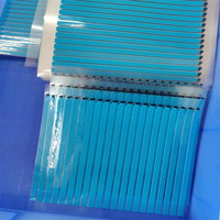 Ruban adhésif double face découpé à la forme en PET acrylique bleu, haute viscosité, sans résidus, faible bruit, pour réparations de batteries de téléphones et de bords d'ordinateurs portables