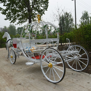 Carrosse de Cendrillon à vendre Chariot électrique pour chevaux Voiture de princesse Voiture de mariage Transport de chevaux à vendre - Product Image 4